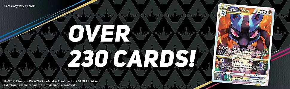 Over 230 cards