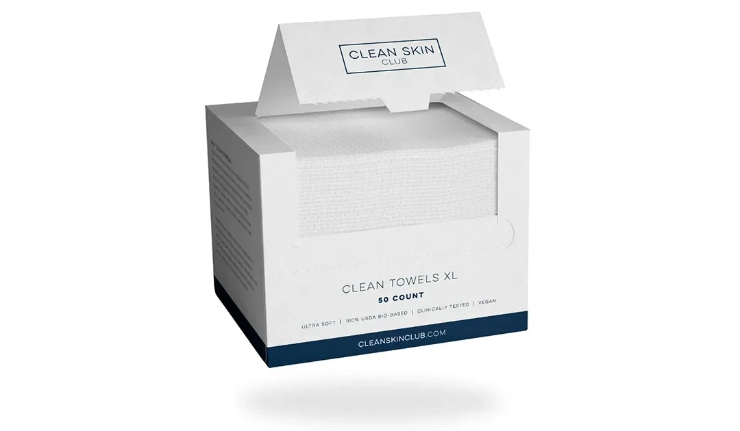 Clean Skin Club Face Towels: Ultra Soft and 100% Biodegradable